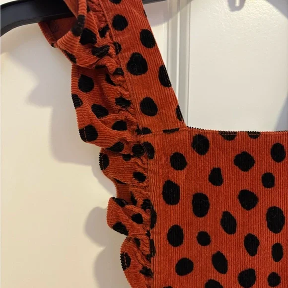 Hanna Andersson Black and Brown Playful Ruffled Jumpsuit - Picture 7 of 12